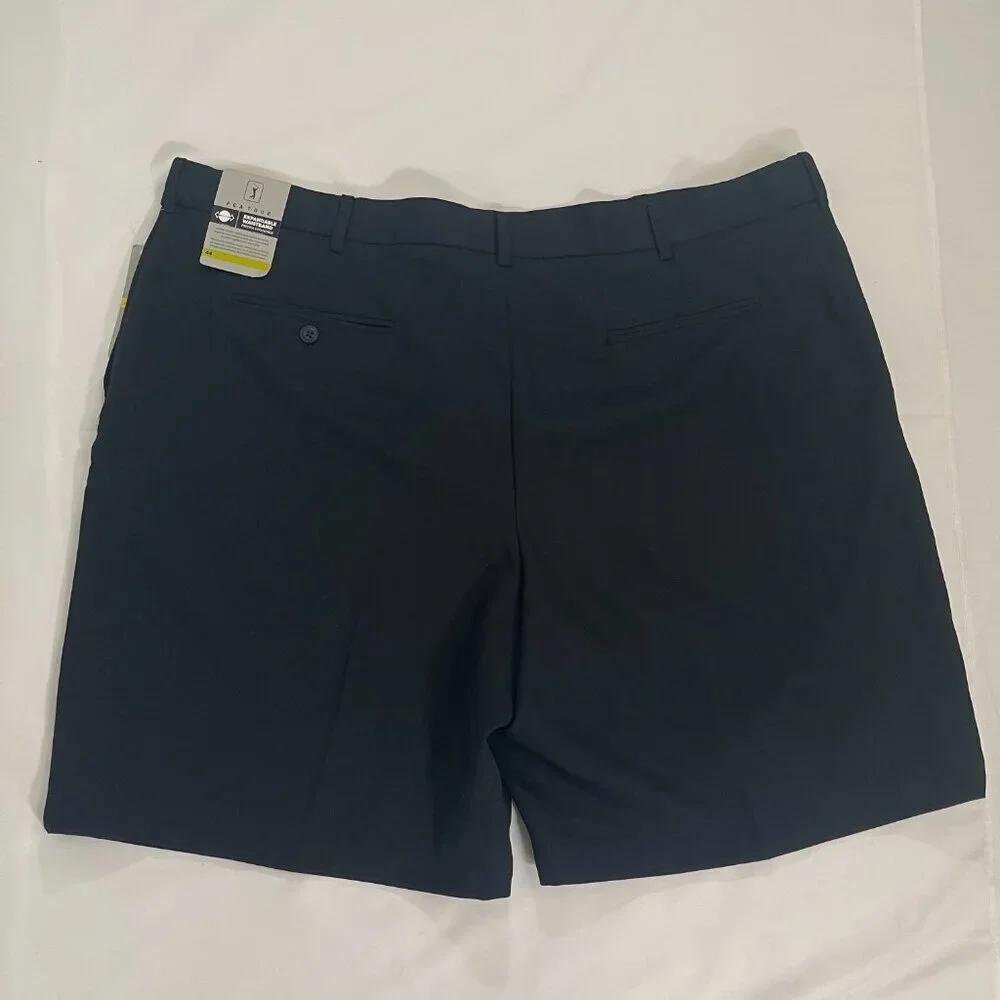 PGATOUR. Black golf shorts size 44. Made in Bangladesh. 100% Polyester.